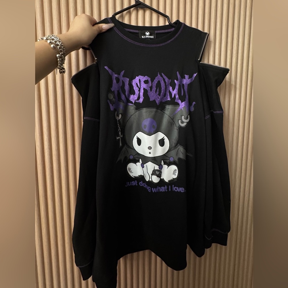 KUROMI oversized crewneck sweater